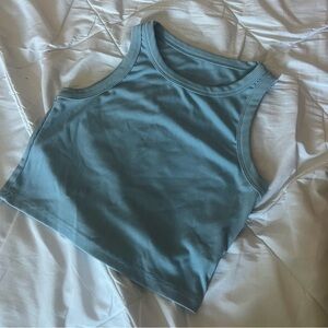 Blue small crop top